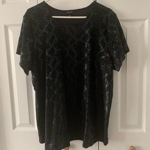 Torrid Velvet Snakeskin T-Shirt